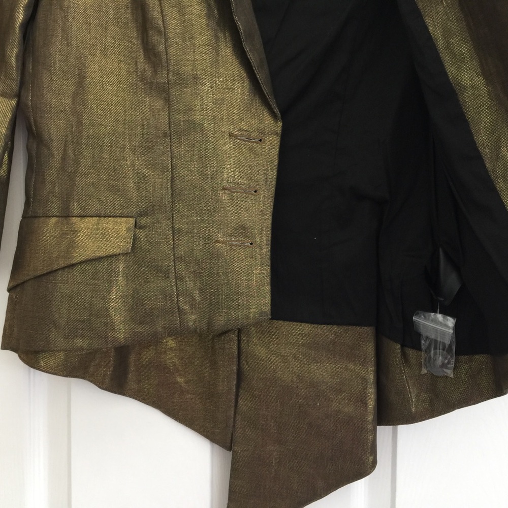 NWT MAAC LONDON Metallic Tuxedo Blazer - Picture 5 of 5